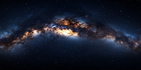 Galactic night sky background