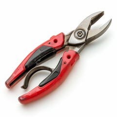 Obraz premium Photograph of pliers, grip and pull, isolated on a white background