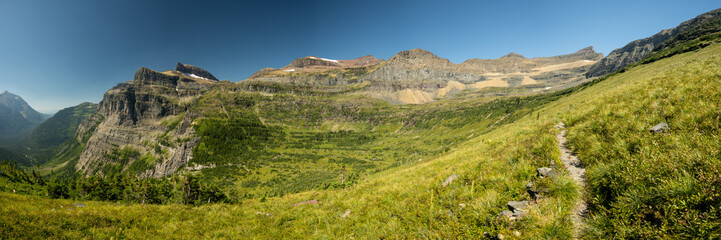 Naklejka premium Panorama Of Hole In The Wall And Boulder Pass