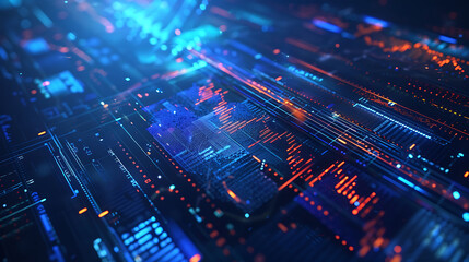 Obraz premium technology wallpaper