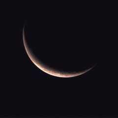Waning Crescent Moon at 8.9% Illumination © William Thornton