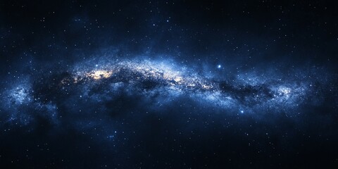 Obraz premium Galactic night sky background
