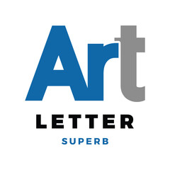 Initial Letter ART Icon Logo Design Template