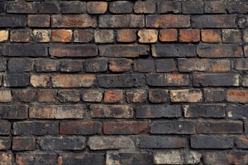 Obraz premium photorealistic image of an old, weathered brick wall with visible bricks and chipped paint
