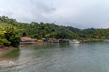 Obraz premium The harbour of the island of Koh Chang in Thailand
