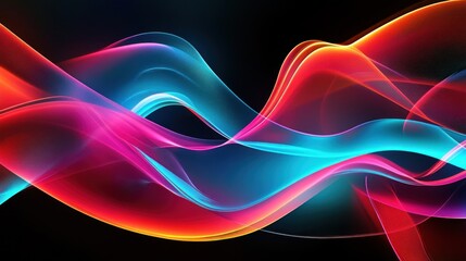 Naklejka premium Abstract Colorful Waves