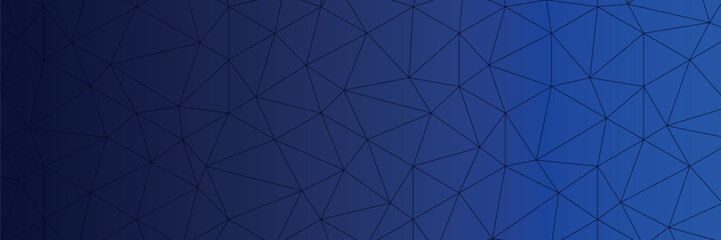 Obraz premium Geometric abstract background of triangle pattern with bright blue composition.triangle mosaic vector for banner design background needs.