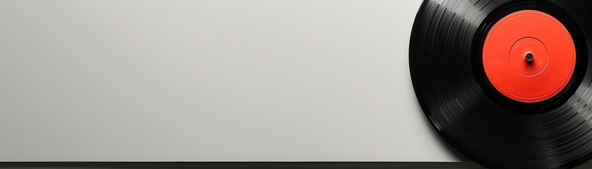 Vintage record player, white background, retro music player