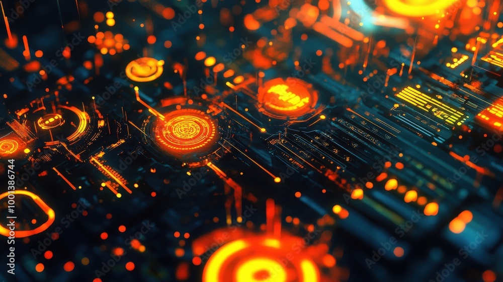 Aufkleber creative graphics pattern art with a focus on abstract technology themes and detailed patterns. idea