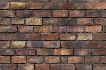Fototapeta premium seamless brick wall texture with an aged and weathered appearance