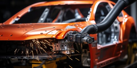 Fototapeta premium car engine