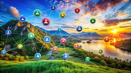 Access Web Icon Symbolizing Connectivity and Online Resources in a Modern Digital Environment