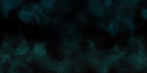 abstract cloud and vapor texture background. Black and blue smoke aquarelle smudge illustration smooth grungy smokey light pastel colors ink glow. Teal color powder explosion .	
