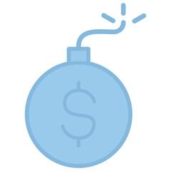 Crisis management icon with line color style