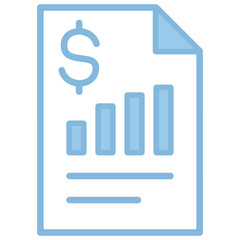 Cost icon with line color style