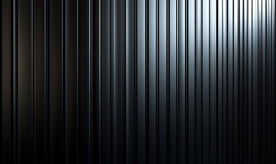 Obraz premium Metallic black texture. Steel sheet roof background. Iron corrugated background. 