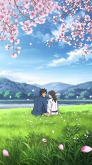 couple on the meadow