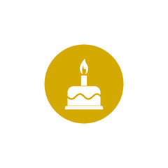  Cake icon isolated on transparent background