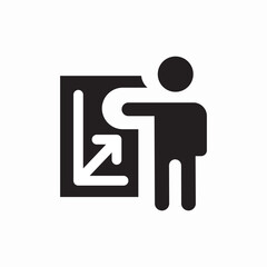 analysis presentation icon sign vector