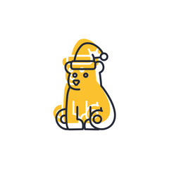 Polar Bear icon vector illustration. Polar Bear symbol isolated on white background