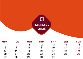 corporate desk calendar design