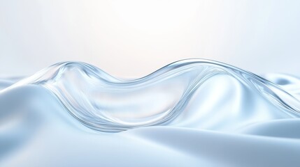 A wave of water is shown in a clear, reflective surface