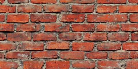 Obraz premium seamless texture of red brick wall, showcasing the unique charm