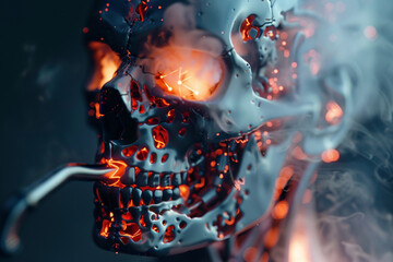 Biotech implants offering smokers protection against lung cancer futuristic healthcare