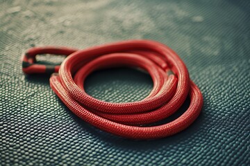 Naklejka premium close up of a red rope