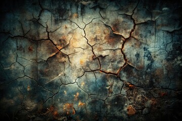 Dark, gloomy, and ominous abstract background with cracked, worn, and faded textures, evoking feelings of neglect, despair, and abandonment, perfect for conveying negative emotions.