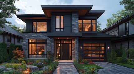 Modern Exterior Transformation of a Renovated House Showcasing Architectural Innovation