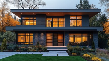 Stunning Modern House Renovation: Exterior Transformation Project Showcasing Modern Architecture