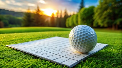 Blank Golf Scorecard Template for Easy Tracking of Scores, Holes, and Player Performance in Golf