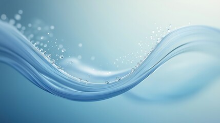 Abstract background featuring a flowing blue water wave