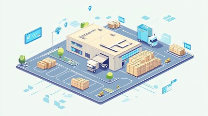Obraz premium graphic resource for logistics