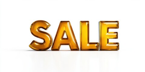 Golden Sale Letters - Discount Promotion Offer