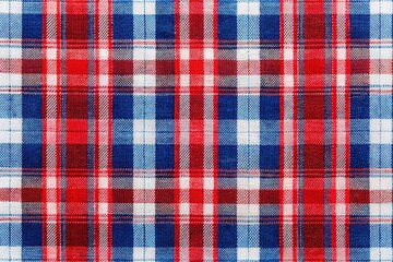 Classic Red White and Blue Plaid Pattern for Textiles, Fashion, Home Decor, and Crafts Projects