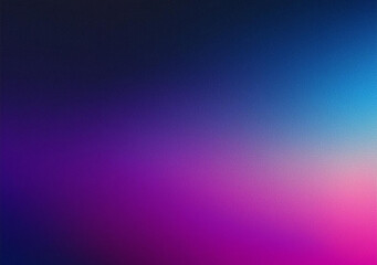 Obraz premium Grainy gradient background, dark blue purple magenta pink black abstract noise texture banner, poster header backdrop design