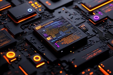 Code blocks arranged neatly in a grid format, with different sections marked by subtle color gradients