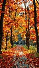 Naklejka premium screensaver, wallpaper for smartphone on the theme of autumn