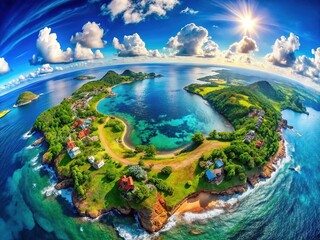 Fototapeta premium Comprehensive List of All Countries in the World Representing Global Diversity and Geography
