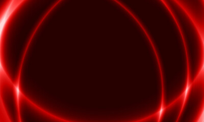 Light red twirl. curve light effect of red line. luminous red circle. smooth color on black background.