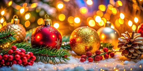 Celebrating Christmas with Gratitude: Festive Decorations, Warm Lights, and Joyful Atmosphere