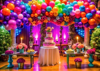 Celebratory decorations and themes for a memorable 15th birthday party or quinceañera celebration