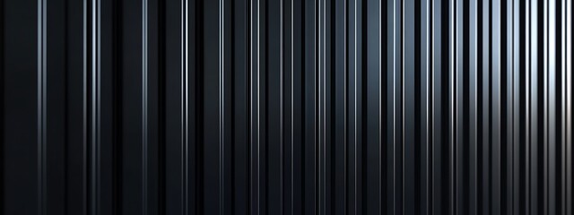 Obraz premium Metallic black texture. Steel sheet roof background. Iron corrugated background. 