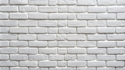 Clean and Minimalist Modern White Brick Wall Texture Ideal for Backgrounds and Design Projects