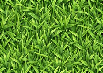 Fototapeta premium High-resolution, detailed, and natural-looking seamless grass texture with varying shades of green, soft blades, and subtle shadows, perfect for backgrounds and design elements.