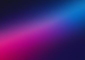 Fototapeta premium Grainy gradient background, dark blue purple magenta pink black abstract noise texture banner, poster header backdrop design
