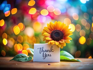 Elegant Thank You Note with a Soft Background and Minimalist Design for Professional Use