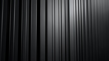 Obraz premium Metallic black texture. Steel sheet roof background. Iron corrugated background. 